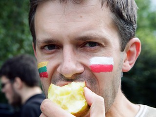 Polskie jabłka rozdawane w Brukseli