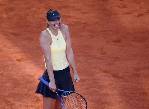 Turniej WTA w Rzymie: Szarapowa w półfinale, porażka Wozniacki