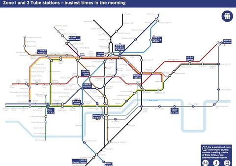 When capital's London Underground stations are at their busiest?