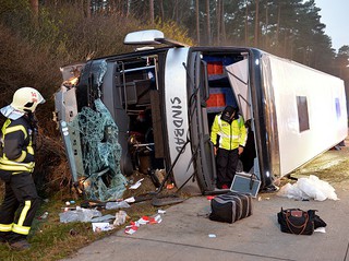 Passengers crashed bus return to the country