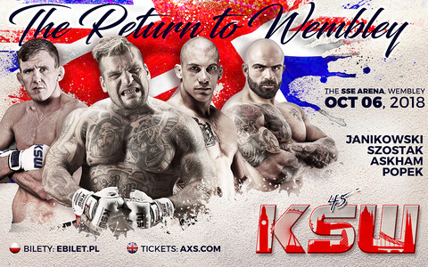 The first names of KSW 45 gala: The Return to Wembley announced!