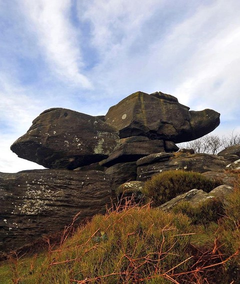 A 320 million-year-old balancing rock formation was destroyed by a group of young people  