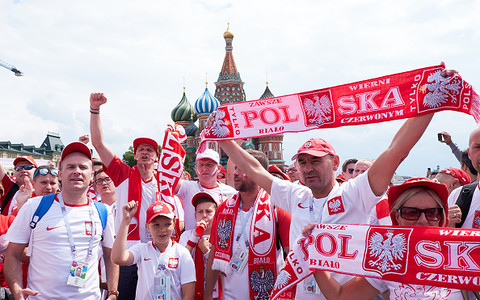 "Really cool behavior of Polish fans in Moscow"