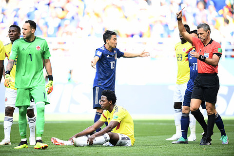 Colombia's Carlos Sanchez target of death threat after red card