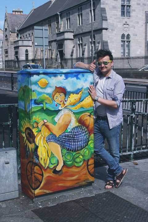 Malunek polskiego artysty ozdobił centrum Dublina