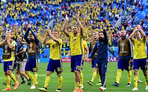 Sweden in the quarterfinal of the World Cup, semi-final against England