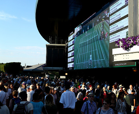 Wimbledon: Tenisowi kibice nie mogą oglądać w telewizji mundialu	