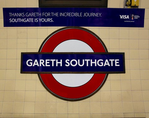 London metro station named after the England trainer