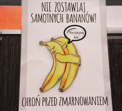 "Nie" dla samotnych bananów