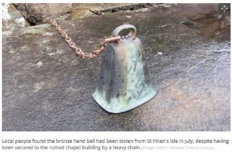 W Szkocji wykradziono średniowieczny dzwon, nad którym ciąży klątwa