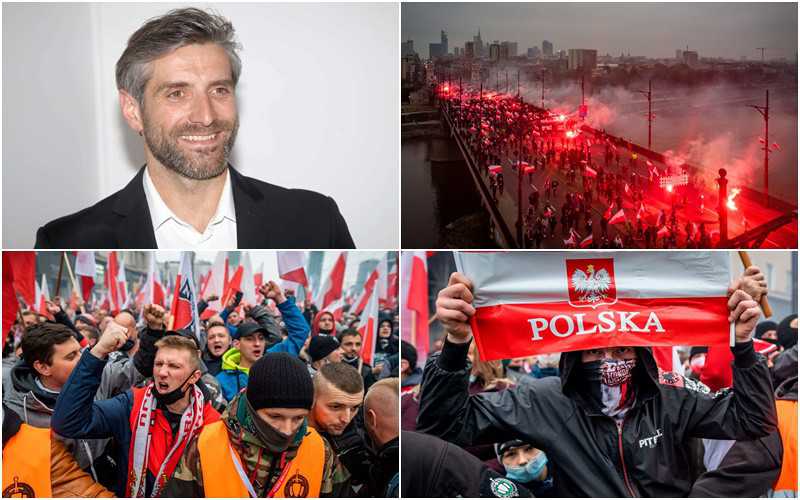 Maciej Dowbor zakpił z agresywnych uczestników Marszu Niepodległości