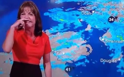 Pogodynka BBC dostała napadu śmiechu na antenie