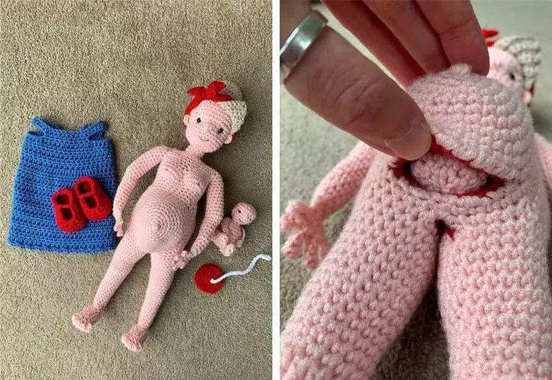 Zrobiła na szydełku lalkę, która rodzi dziecko. Dziś ma mnóstwo zamówień
