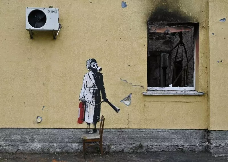 Kto ukradł mural Banksy'ego na Ukrainie, złodziej czy aktywista?
