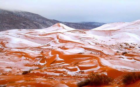 Nawet na Saharze spadło więcej śniegu niż w UK