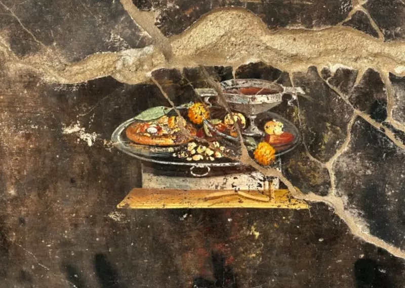 W Pompejach odkryto fresk przedstawiający “przodka” pizzy
