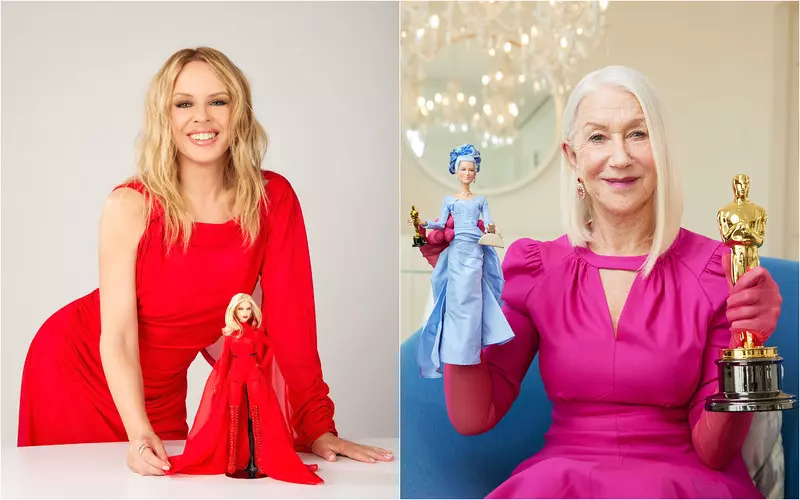 Kylie Minogue, Shania Twain i Helen Mirren uhonorowane własnymi lalkami Barbie