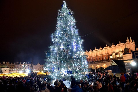 Kraków rozbłysnął bożonarodzeniową iluminacją