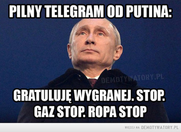 Polska dostała telegram od Putina?