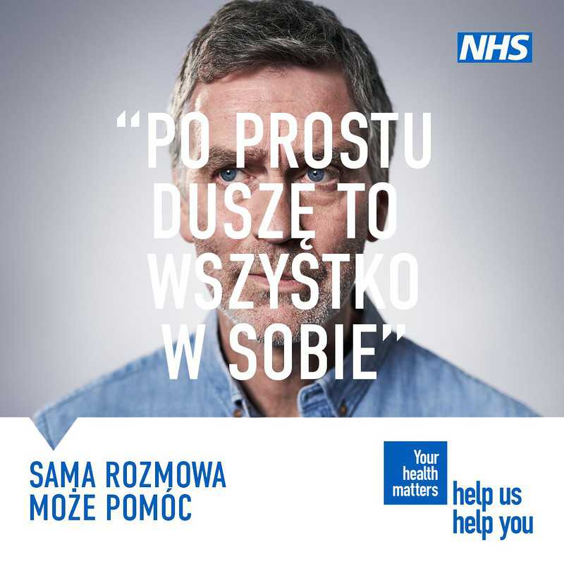 NHS zachęca osoby, które martwią się o swoje zdrowie psychiczne do szukania pomocy