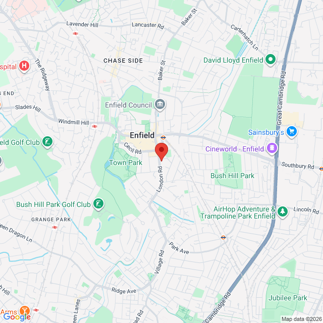 Enfield Town, North London, EN2 6EN