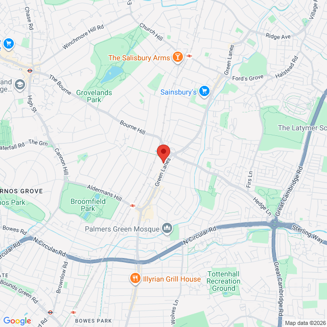 Palmers Green, Londyn, N13 4BS