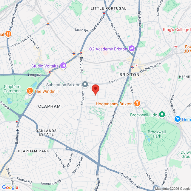 Clapham Common North Brixton Victoria, South West London, SW2 5JS