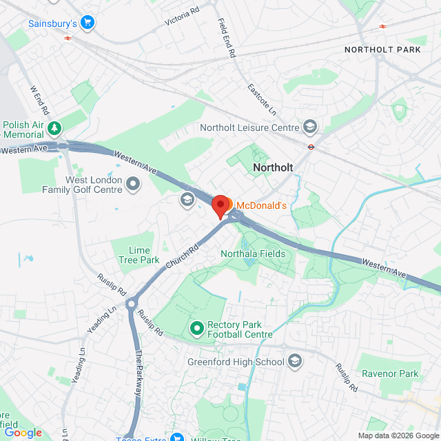 Northolt, Greenford, Wembley, Hayes, Ruislip, Londyn Pn.-Zach., UB5 5AW