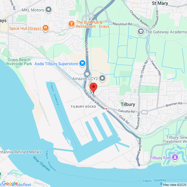 Tilbury, Eastern Region, Essex, RM187BL